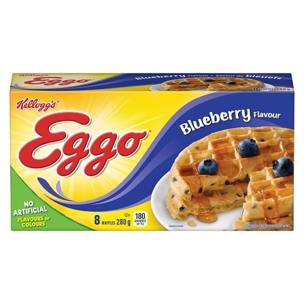 Eggo Blueberry Waffles, 280 G -- 12 Per Case