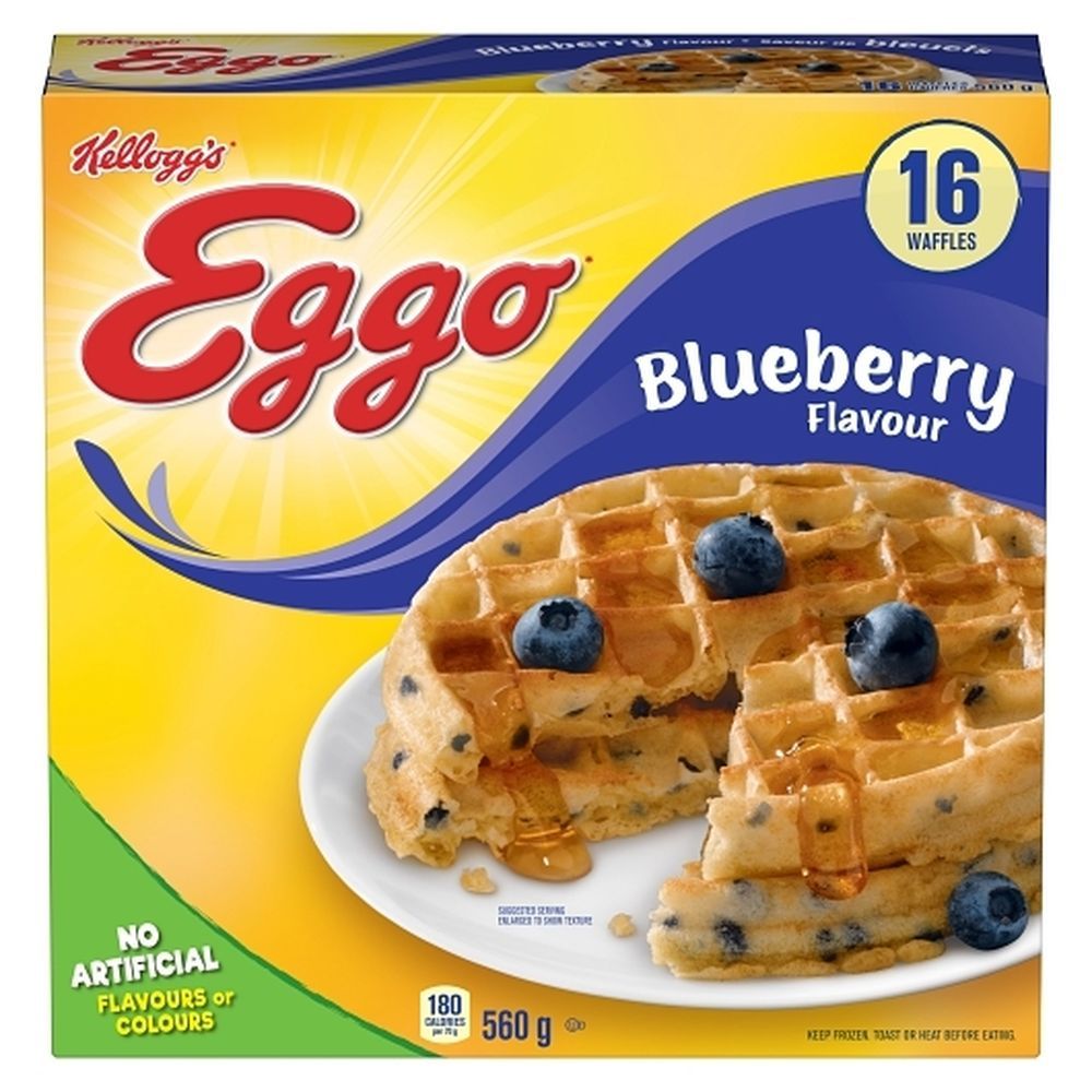 Eggo Blueberry Waffles, 560 G -- 12 Per Case