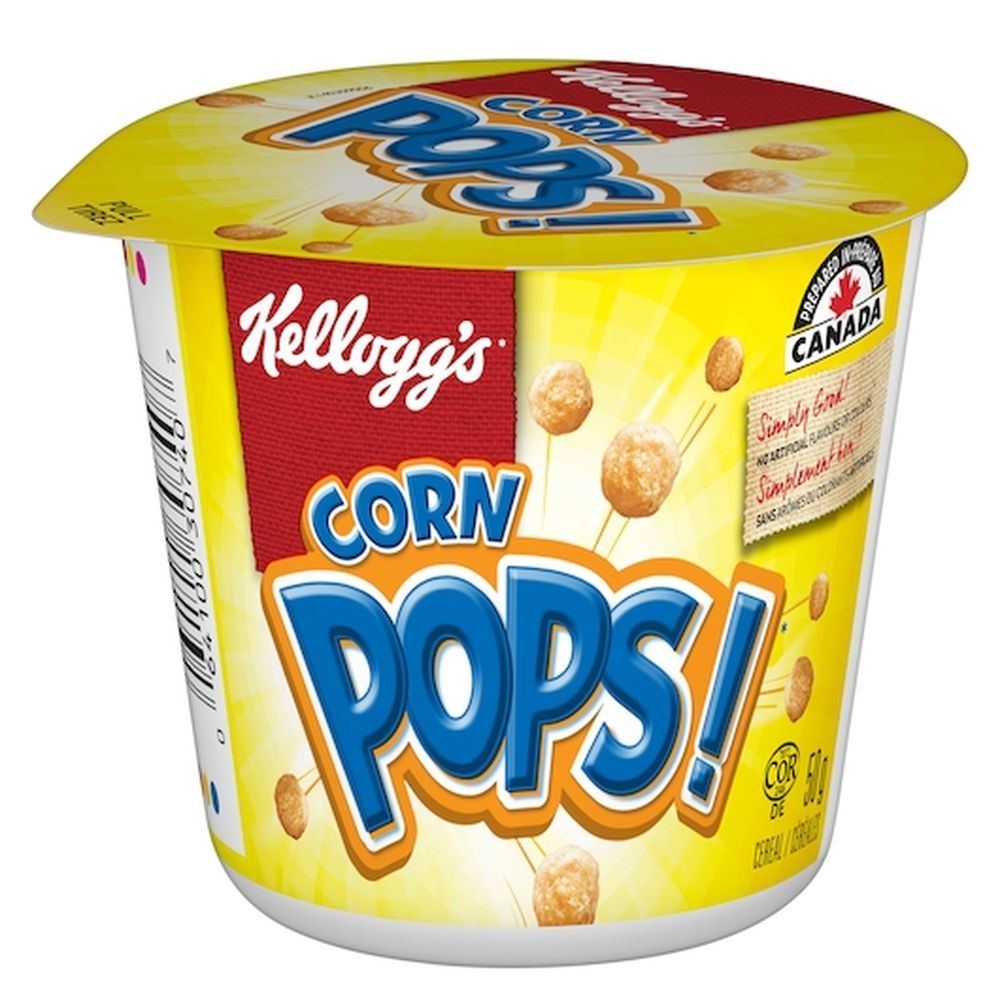 Corn Pops Céréales, Tasses De 50 G – 48 Par Carton