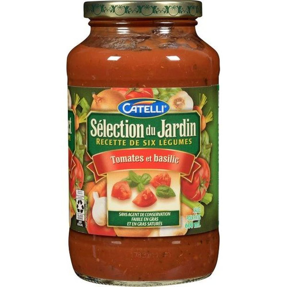 Catelli Sauce Pour Pâtes Gs Aux Tomates Et Au Basilic, 600 Ml -- 12 Par Boîte