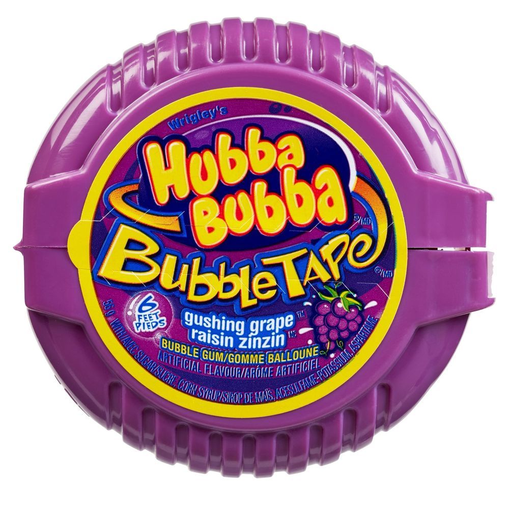 Hubba Bubba Chewing-gum À Bulles Au Raisin, Paquet De 12