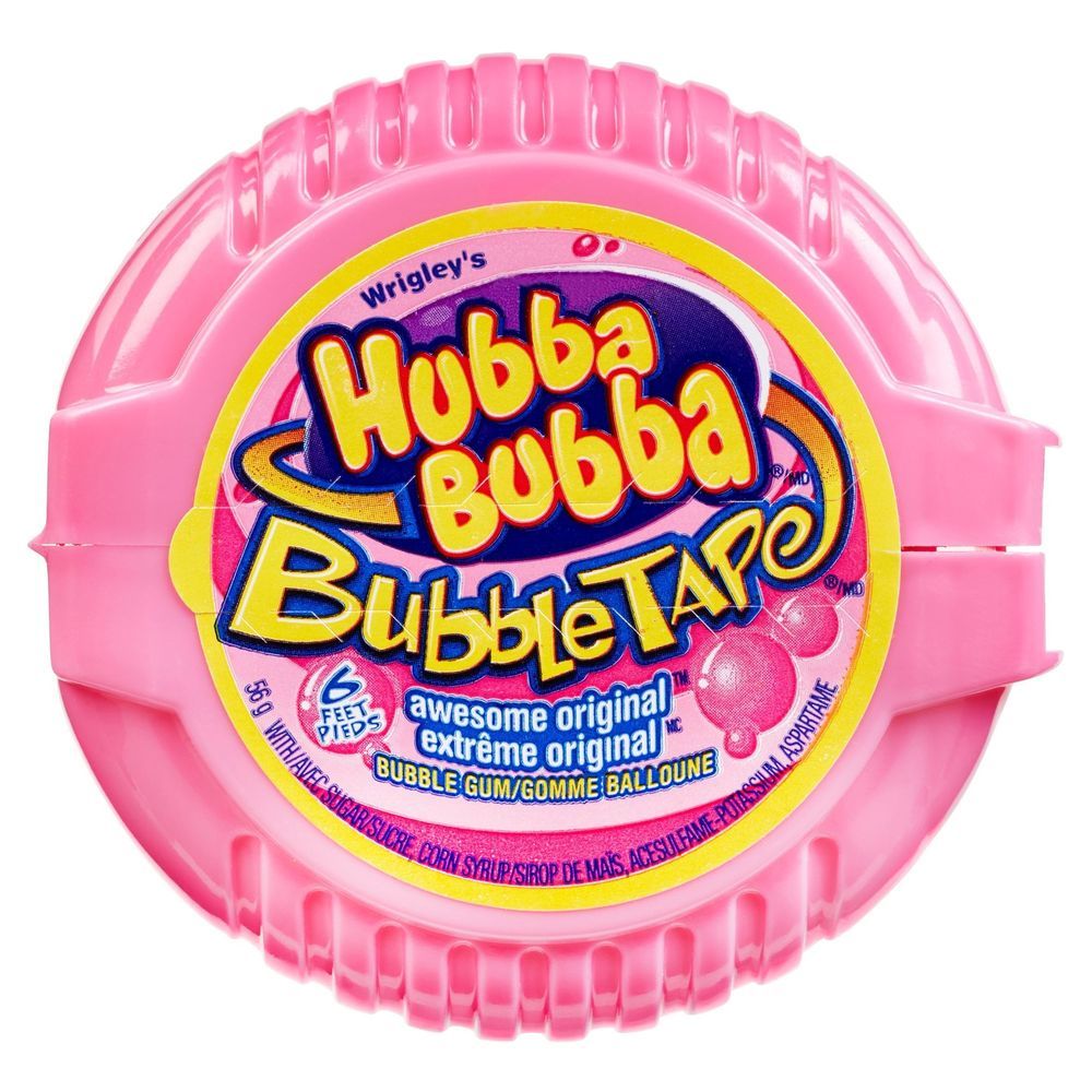 Hubba Bubba Chewing-gum Original Bubble Tape, Paquet De 12