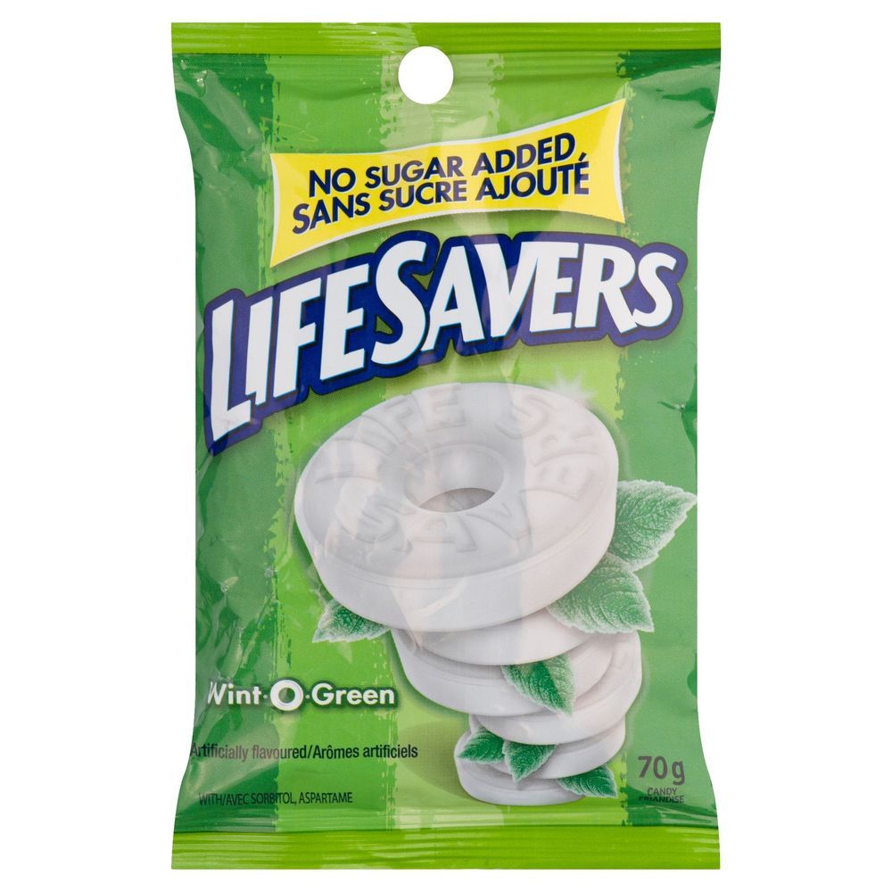 Lifesavers Wint-o-green Mints - Peg Bag, 70 G -- 12 Per Case