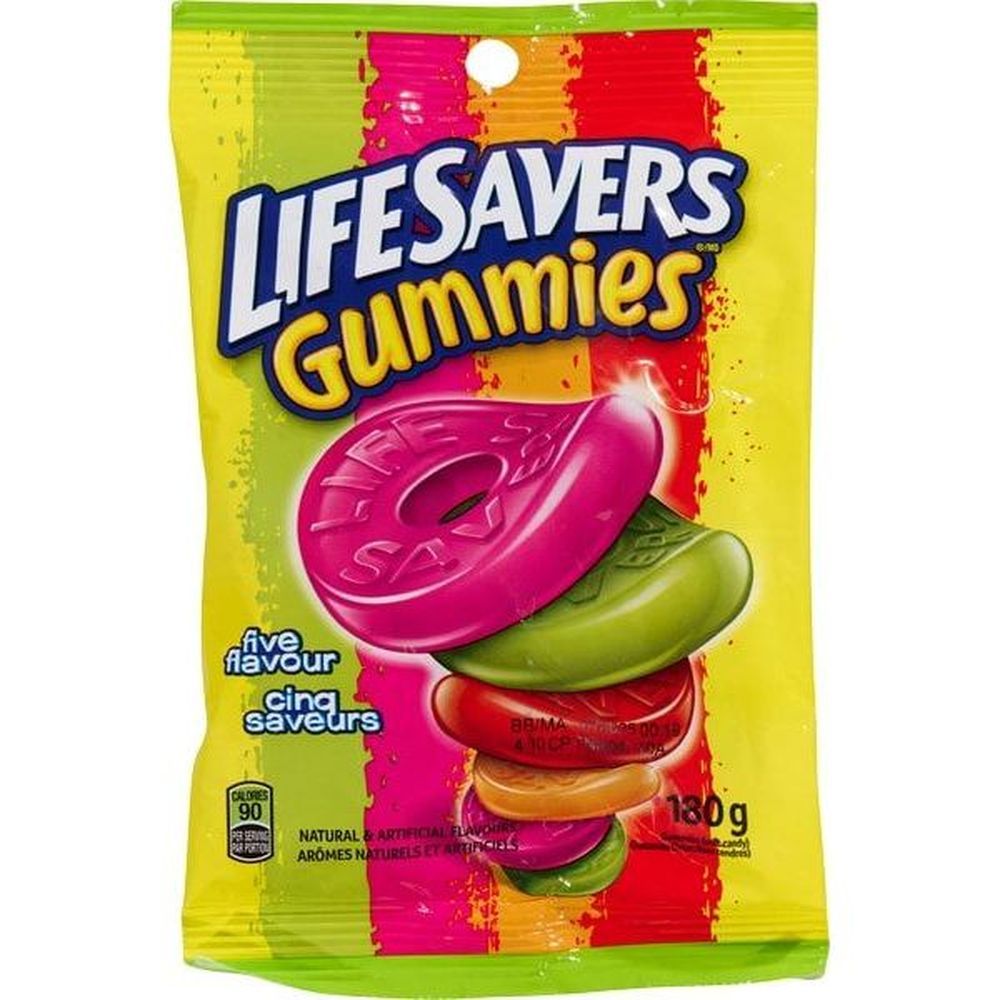 Life Savers Bonbons Durs Cinq Saveurs, 180 G – 12 Par Boîte