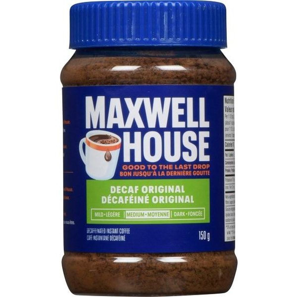 Maxwell House Instant Decaf Coffee, 150 G -- 12 Per Case