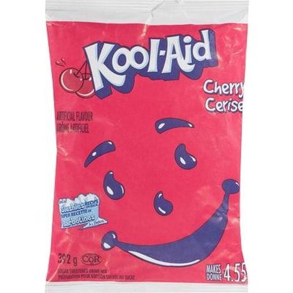 Kool-aid Préparation Pour Boisson En Poudre Sucrée Au Sucre De Cerise, 392 G -- 18 Par Boîte