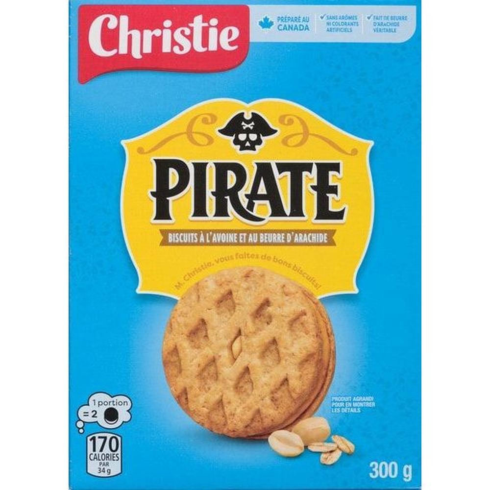 Pirate Oatmeal Cookies, 300 G -- 12 Per Case
