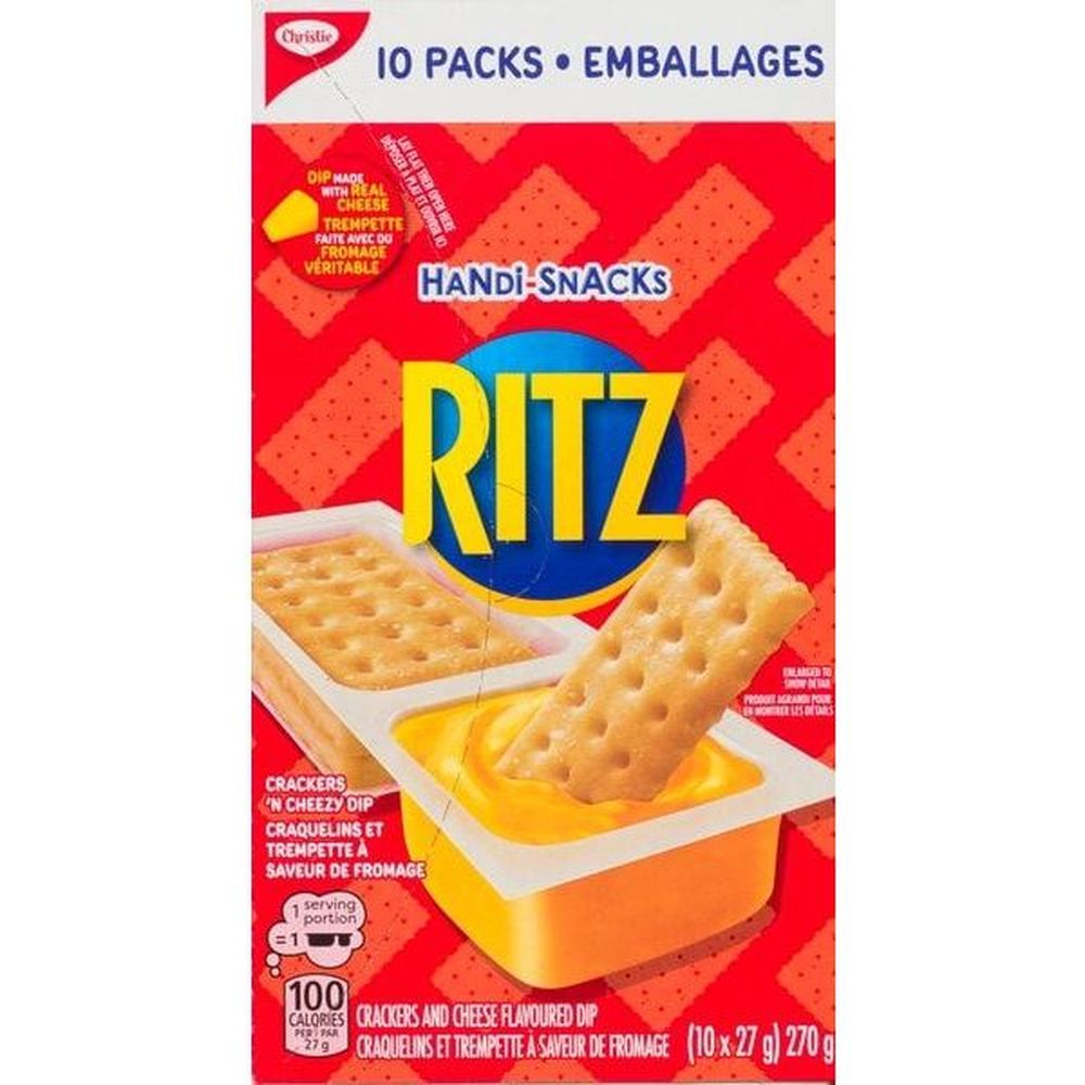 Handi-snacks Craquelins Et Trempette Au Fromage, 270 G -- 40 Par Boîte