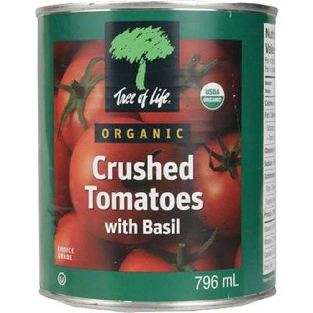 Tree Of Life Organic Crushed Tomatoes With Basil, 796 Ml -- 12 Per Case