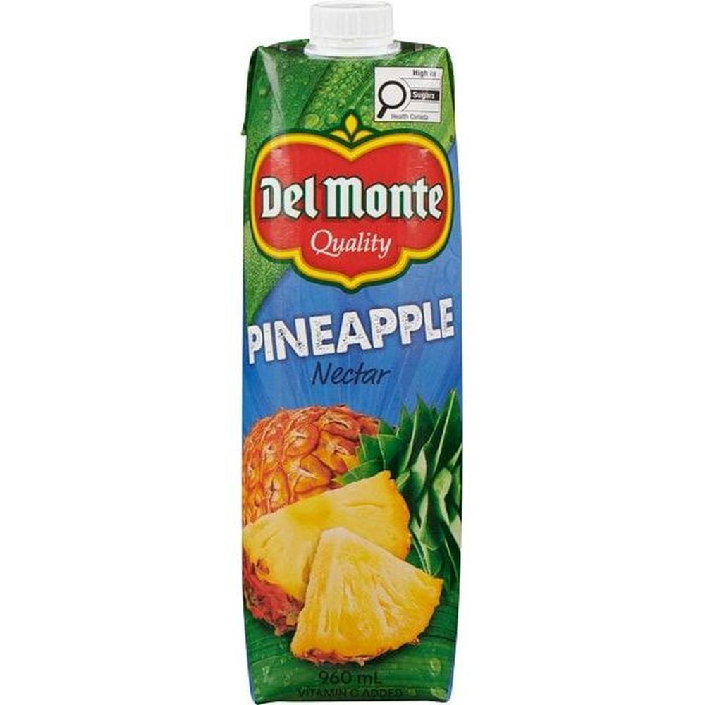 Del Monte Pineapple Nectar, 960 Ml -- 12 Per Case