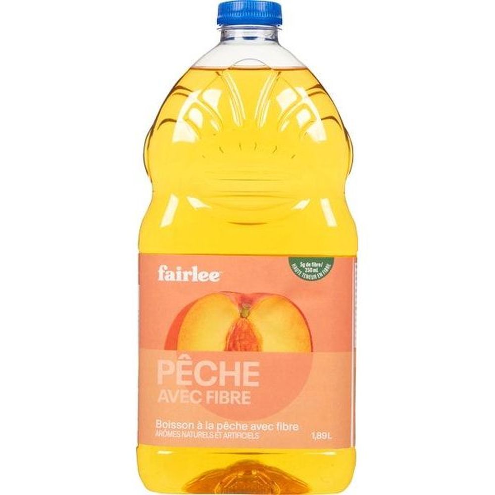 Fairlee Peach Drink With Fiber, 1.89 L -- 6 Per Case