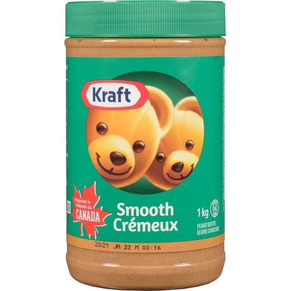 Kraft Smooth Peanut Butter, 1 Kg -- 12 Per Case
