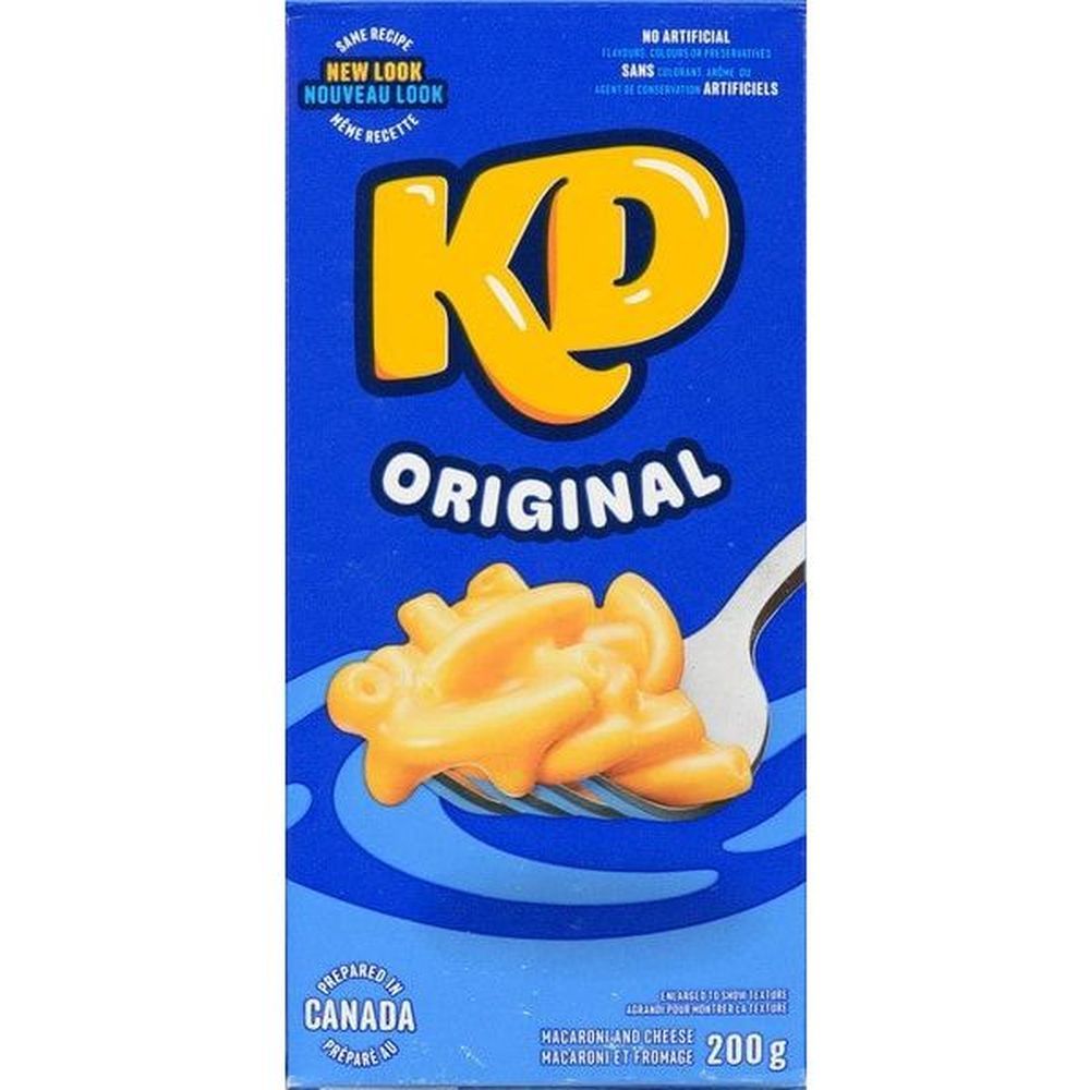 Kraft Dîner De Pâtes, Macaronis Au Fromage, 200 G -- 12 Par Caisse