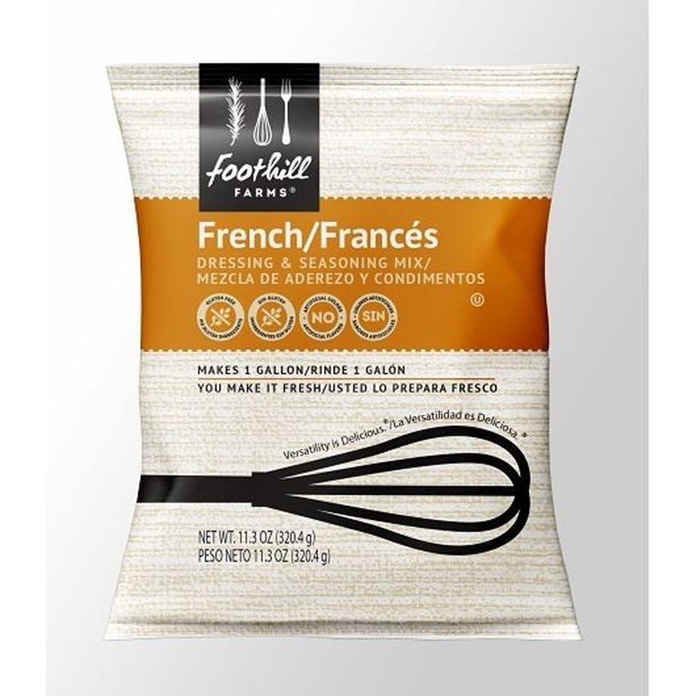 Foothill Farms Mélange Pour Vinaigrette Et Assaisonnement Français, 320,35 G – 12 Sachets Par Boîte