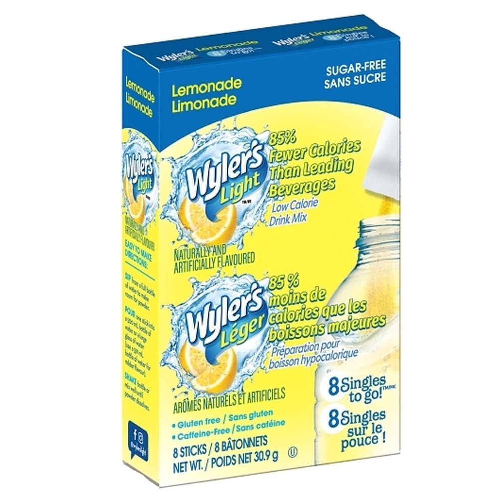 Wyler's Light Sugar Free Lemonade Drink Mix, 30.9 G -- 12 Per Case