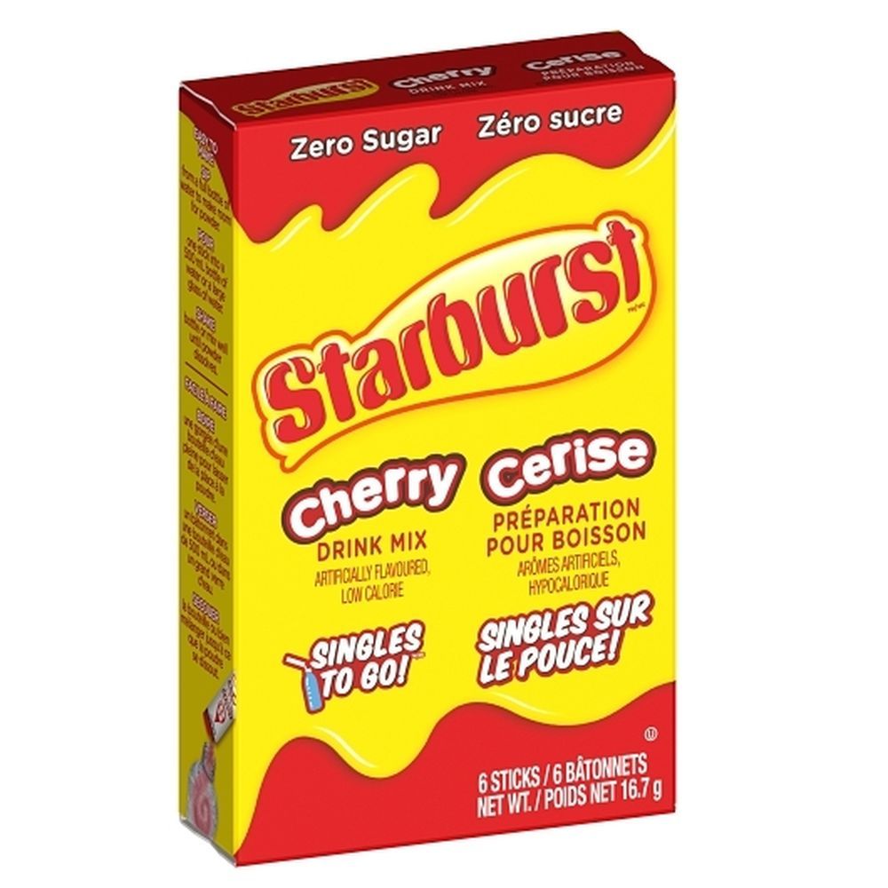Starburst Sugar Free Cherry Drink Mix, 16.7 G -- 12 Per Case