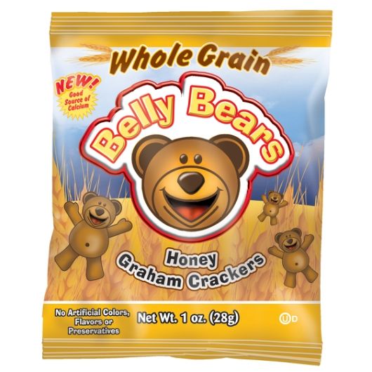 Readi-bake Belly Bears 51 Percent Whole Grain Honey Graham Cracker, 1 Oz -- 200 Per Case