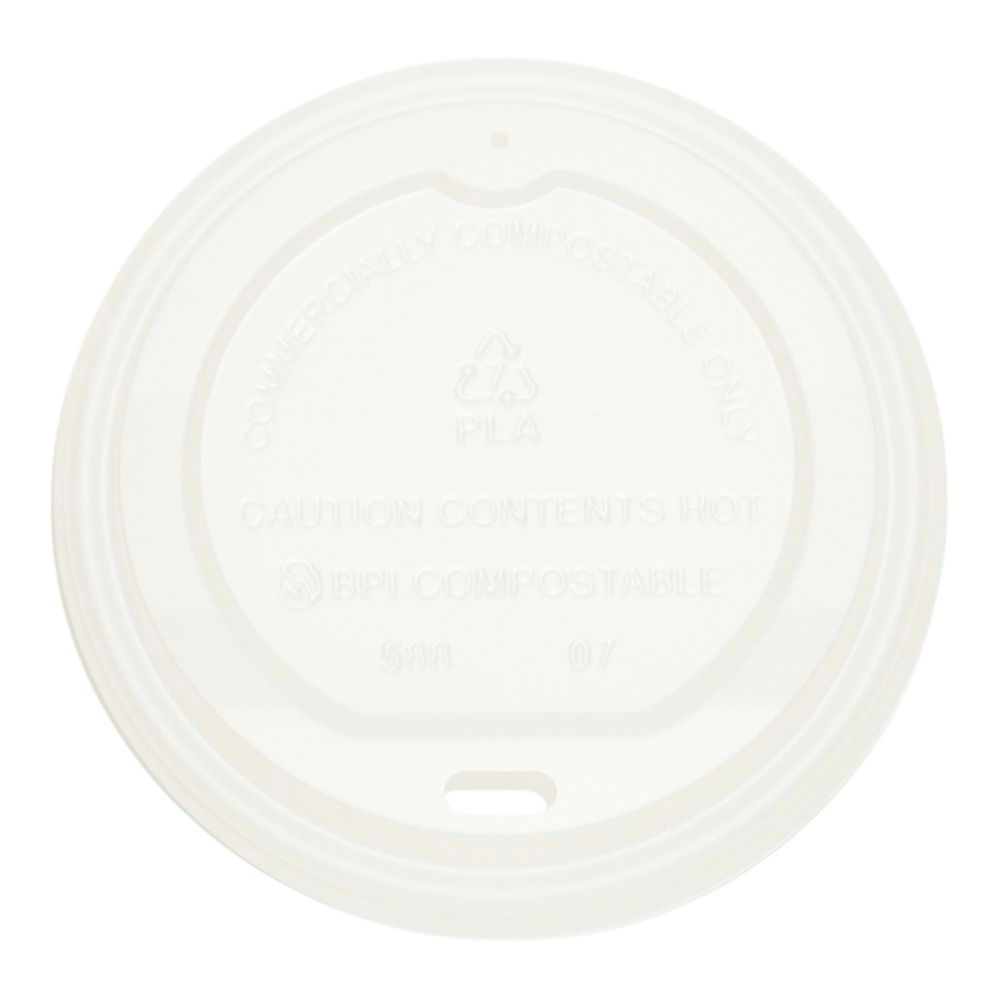 Galligreen ,couvercle En Cpla Naturel Pour Gobelet En Papier Compostable De 300 À 600 Ml (10 À 20 Oz) – 500 Unités Par Carton