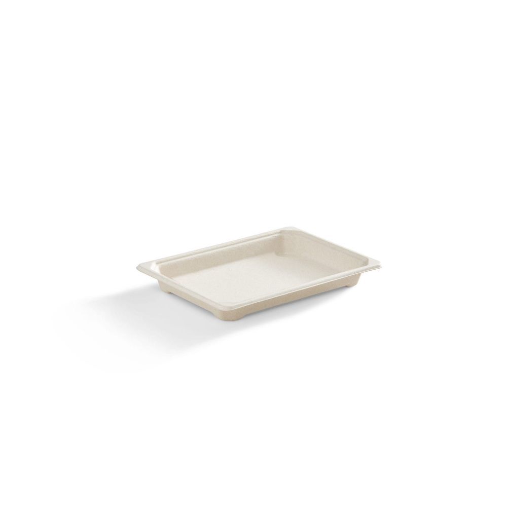 Eco Guardian Compostable Bagasse Small Rectangular Fibre Sushi Tray, 7.2 X 5 In -- 800 Per Case