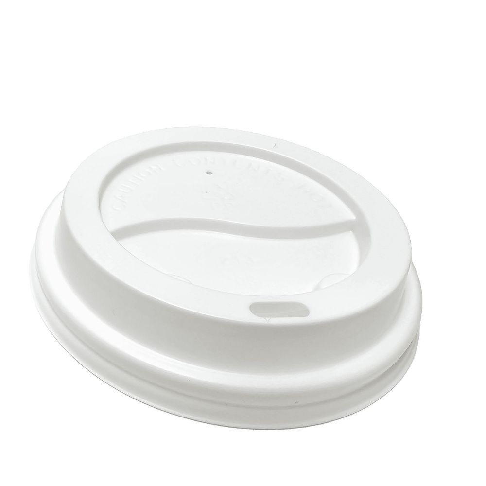 Eco Guardian Polypropylene White Dome Lid For 10-20 Oz Paper Recyclable Cups -- 1000 Per Case