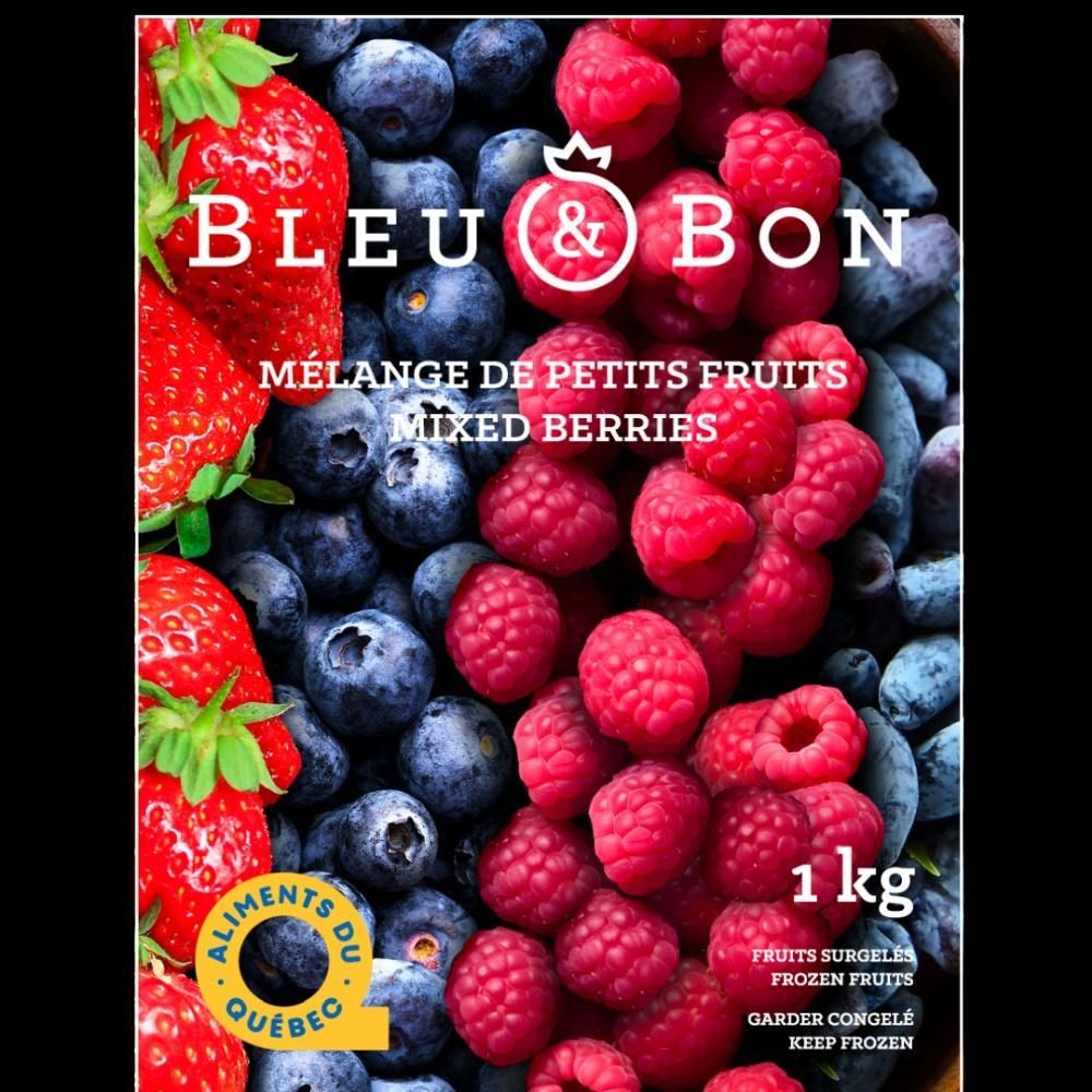 Bleu & Bon Baies Mélangées, 1 Kg – 5 Par Caisse