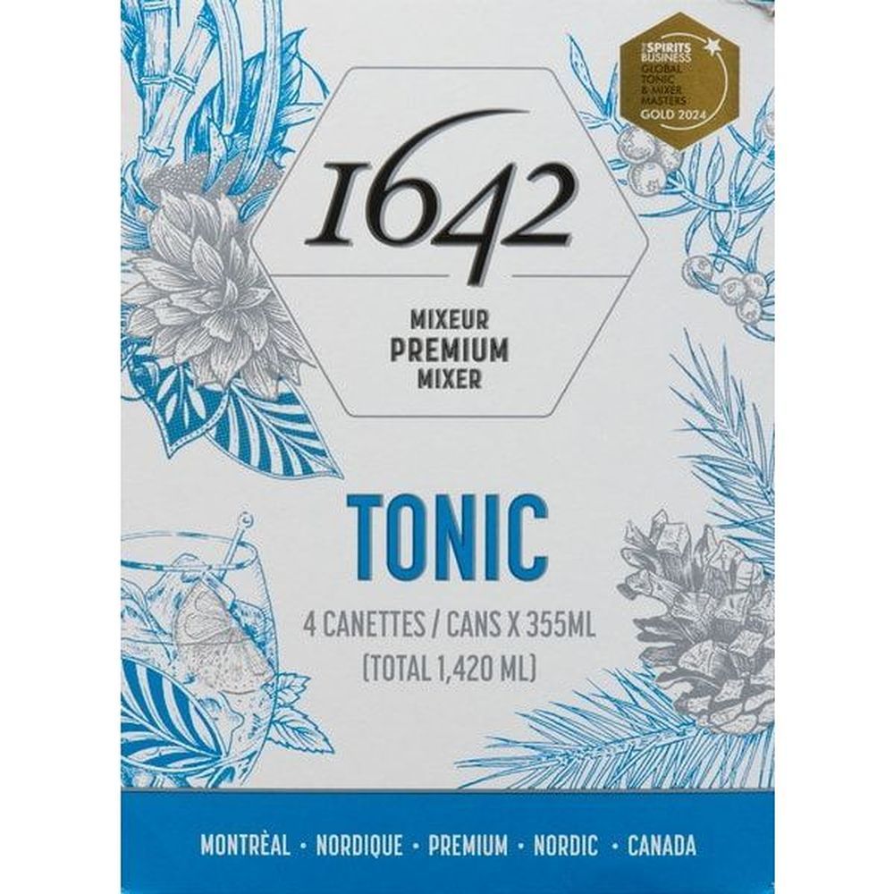 1642 Tonic Premium Mixer, 355 Ml Can -- 24 Per Case