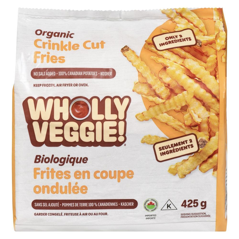 Wholly Veggie Frites Ondulées Bio, 425 G -- 12 Par Caisse