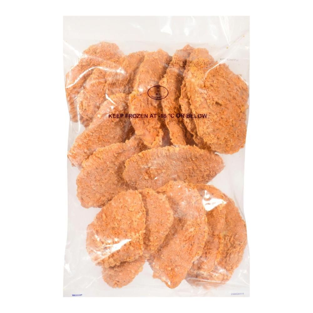 Reuven Poitrines De Poulet Panées, Assaisonnées Et Entièrement Cuites, Épicées Et Piquantes, 2 Kg – 2 Par Carton