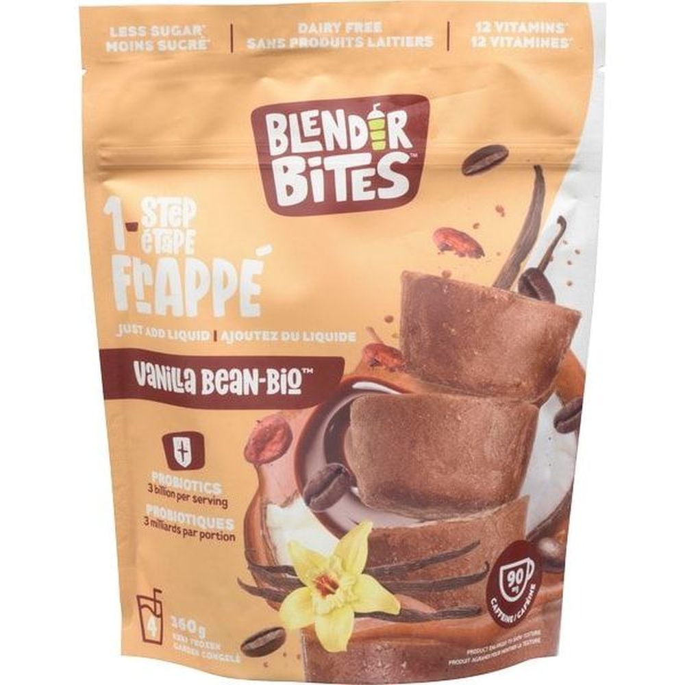 Blender Bites Vanilla Bean-bio Frappe, 360 G -- 10 Per Case