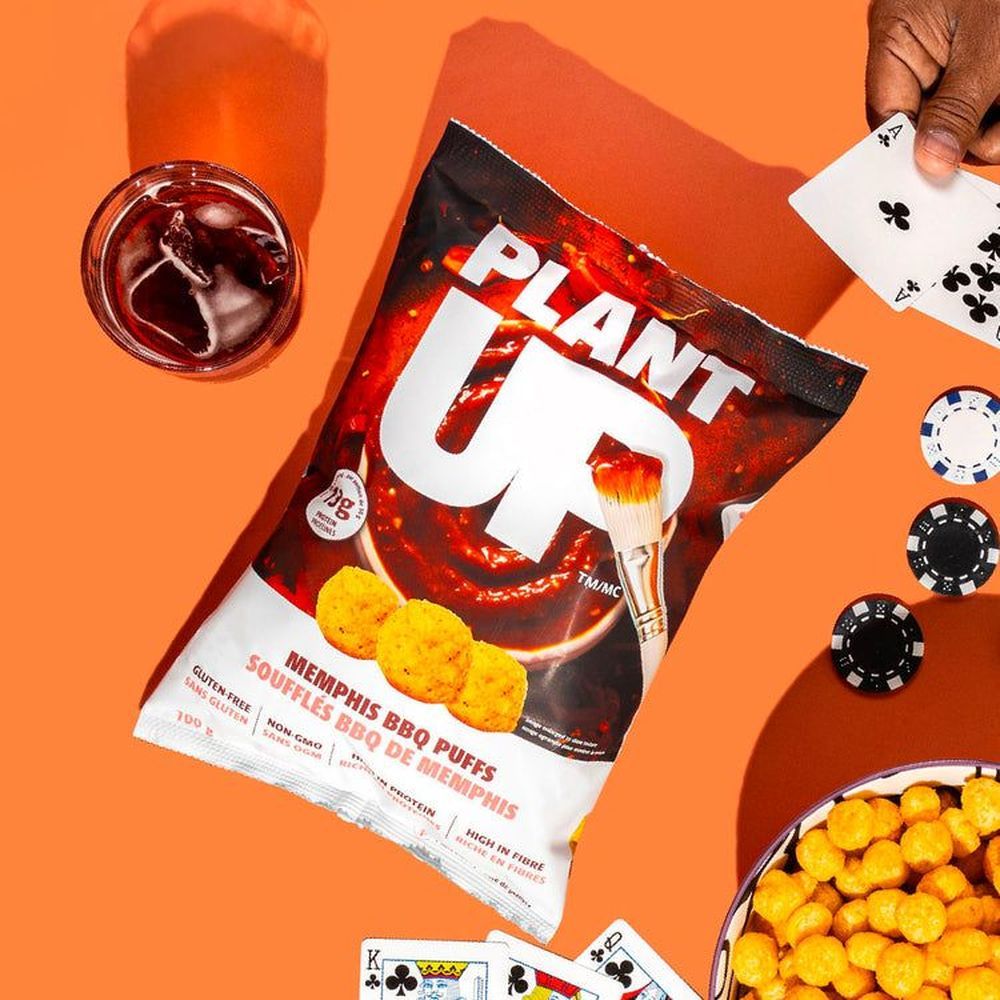 Plant Up Memphis Bbq Puffs, 100 G -- 9 Per Case