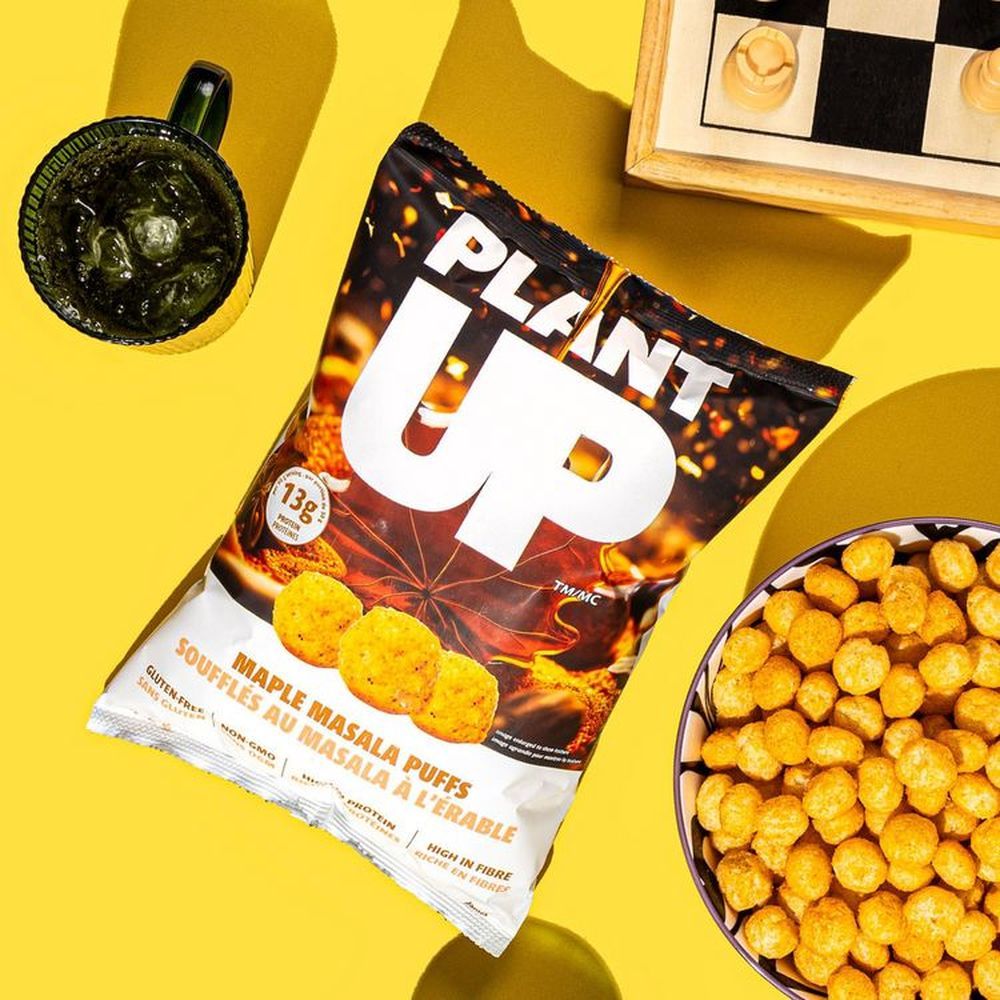 Plant Up Maple Masala Puffs, 100 G -- 9 Per Case