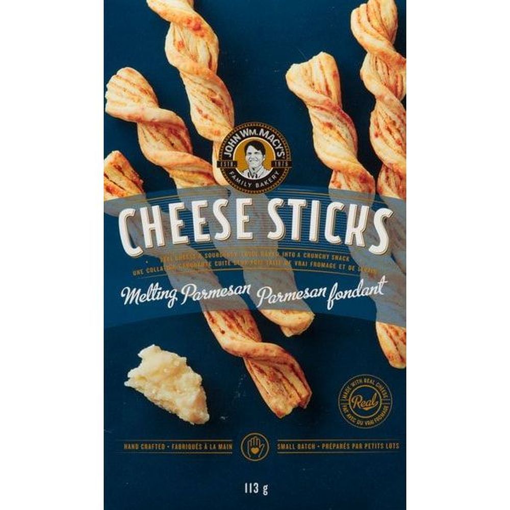 John Wm. Macy's Melting Parmesan Cheesesticks, 113 G -- 6 Per Case