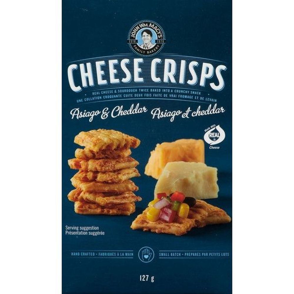 John Wm. Macy's Chips Au Fromage Asiago Et Cheddar, 127 G -- 6 Par Boîte