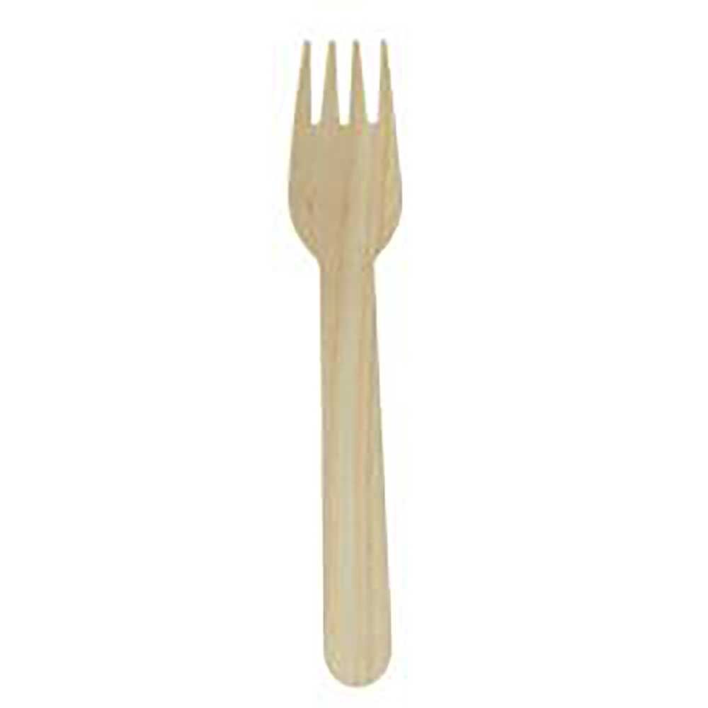 Ecosystems Brown Wooden Fork - Bulk -- 2000 Per Case