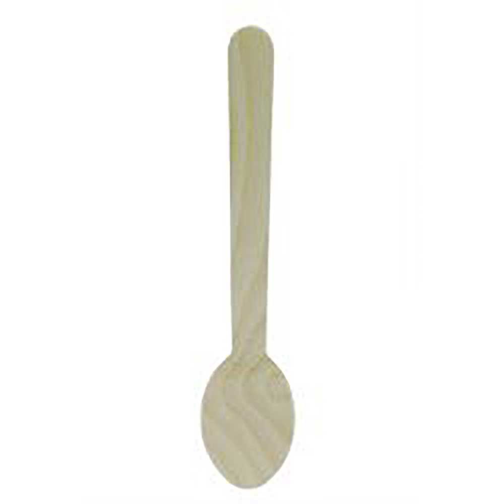Ecosystems Brown Wooden Teaspoon - Bulk -- 2000 Per Case