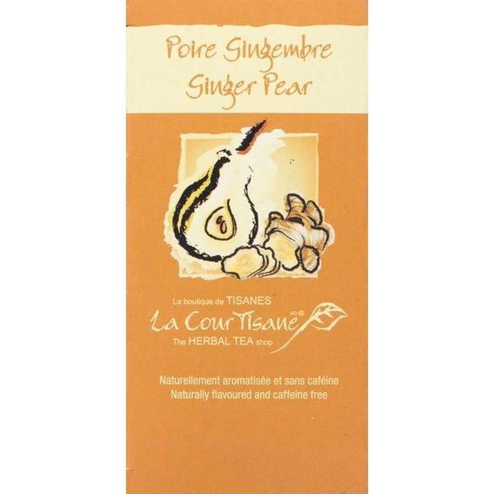 La Courtisane Pear And Ginger Herbal Tea Bags, 20 Count -- 6 Per Case