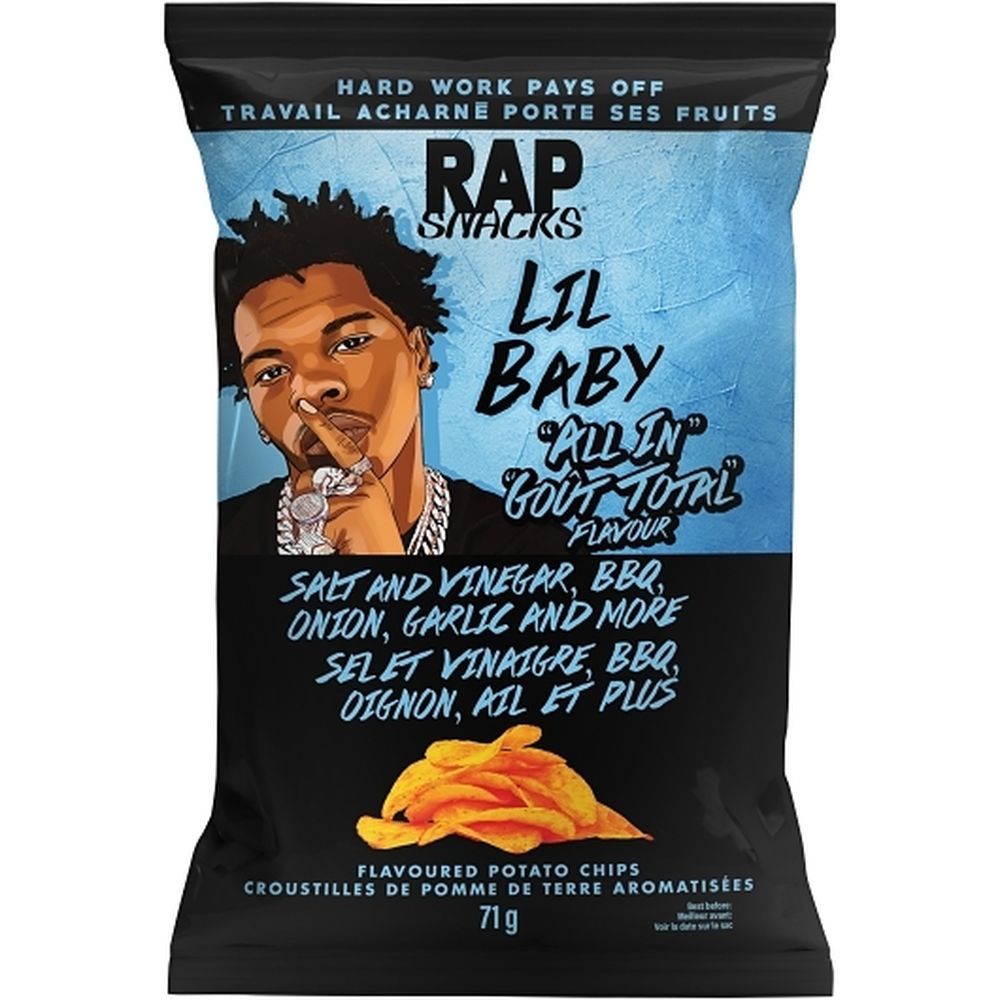Rap Snacks Lil Baby All In Potato Chips, 70.87 G -- 16 Per Case