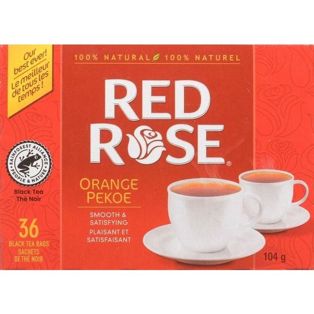 Red Rose Thé Orange Pekoe, 36 Sachets De Thé -- 12 Par Boîte