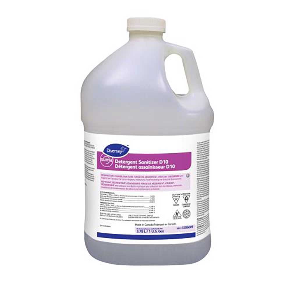 Suma D10 Detergent Sanitizer, 3.78 L -- 4 Per Case