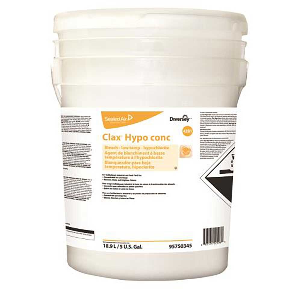 Diversey Care Clax Hypo Conc Détachant Au Chlore, 5 Gal