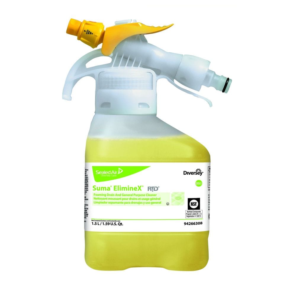 Suma Eliminex Foam Drain And General Purpose Cleaner, 1.5 L -- 2 Per Case