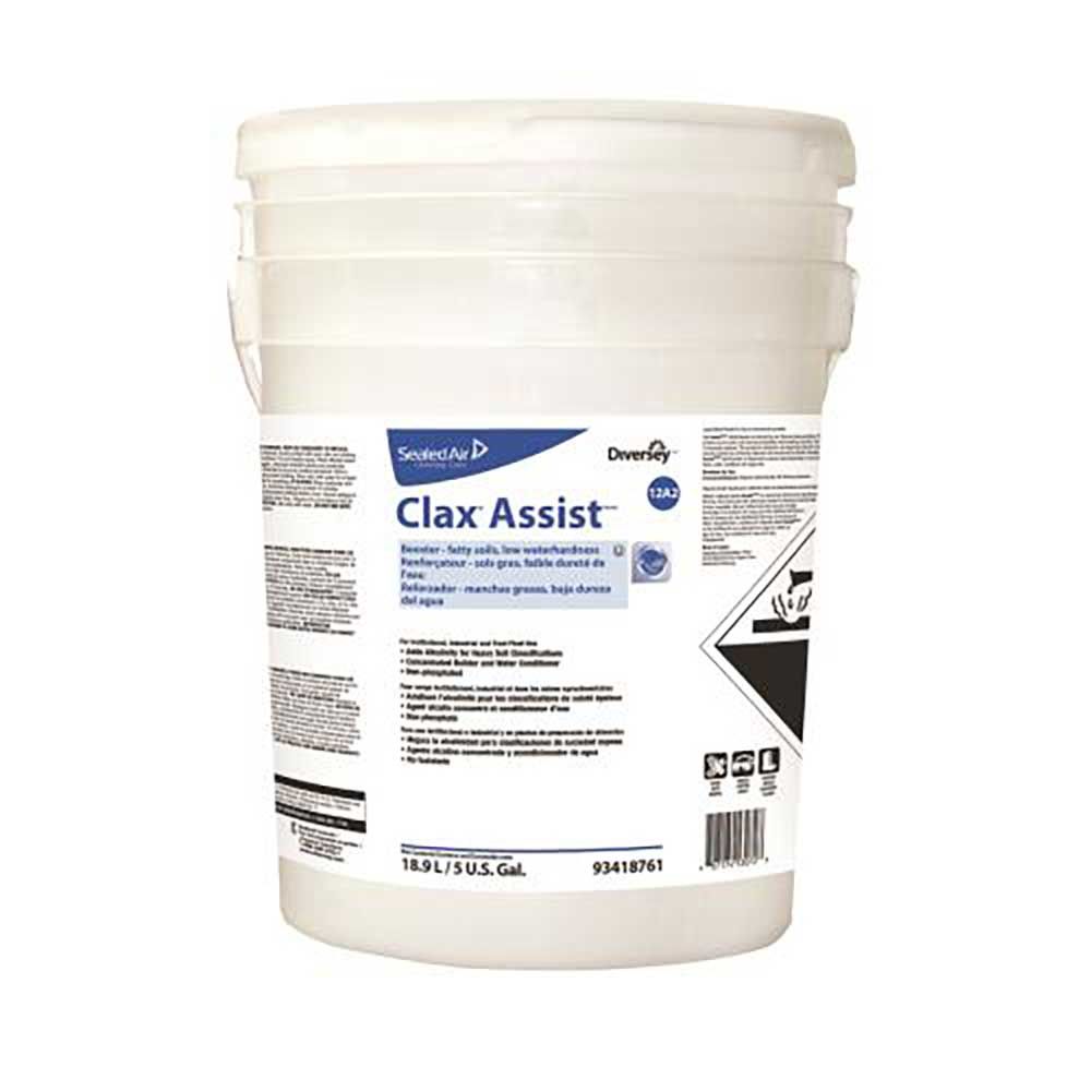 Diversey Care Clax Assist, Additif/booster Alcalin Liquide, 5 Gal