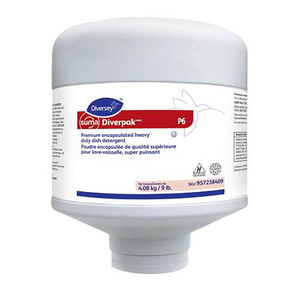 Suma Détergent À Vaisselle Encapsulé Diverpak P6 Premium Pour Usage Intensif, 9 Lb -- 4 Par Boîte