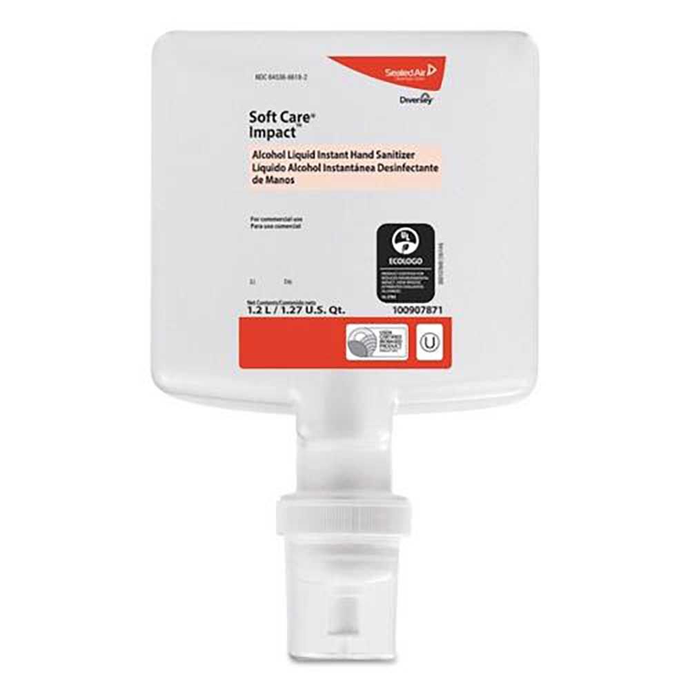 Soft Care Impact Alcohol Liquid Instant Hand Sanitizer, 1.2 L -- 6 Per Case