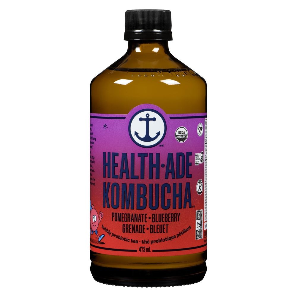 Health-ade Kombucha Grenade-myrtille, 473 Ml -- 12 Par Caisse