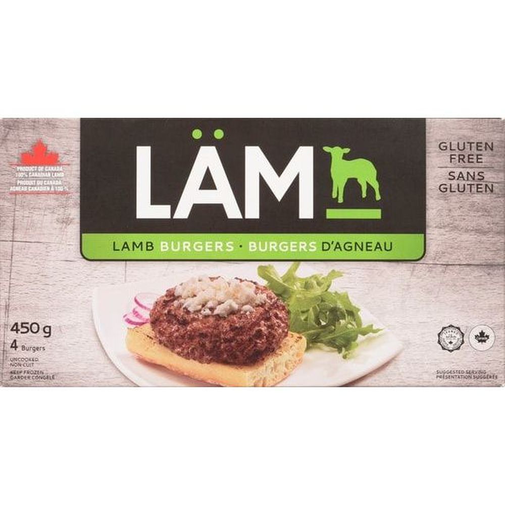 Riz Brands Lamb Burger, 450 G -- 6 Per Case