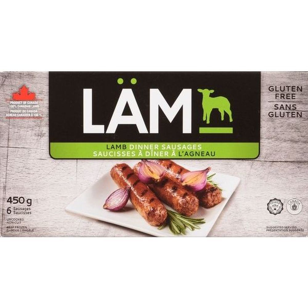 Riz Brands Lamb Dinner Sausage, 450 G -- 6 Per Case