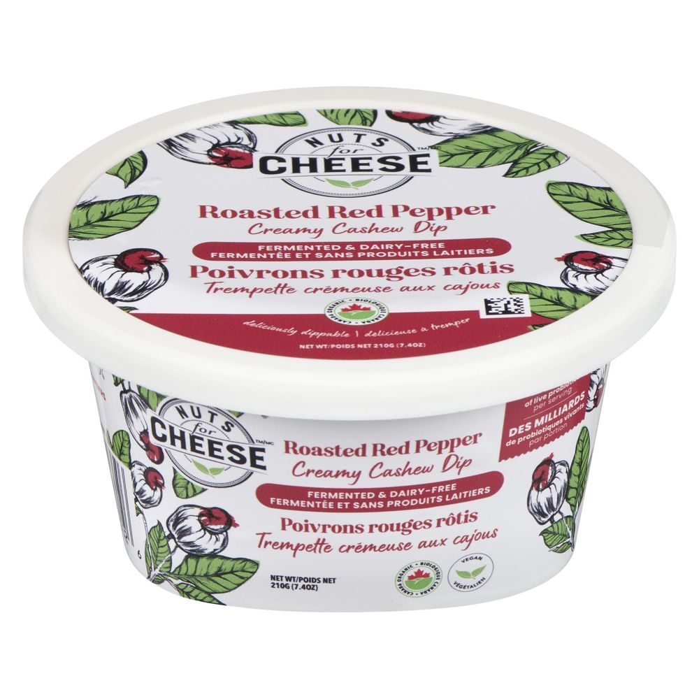 Nuts For Cheese Roasted Red Pepper Cashew Dip, 210 G -- 6 Per Case