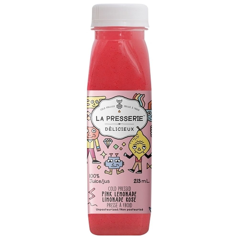 La Presserie Pink Lemonade Juice, 213 Ml -- 6 Per Case