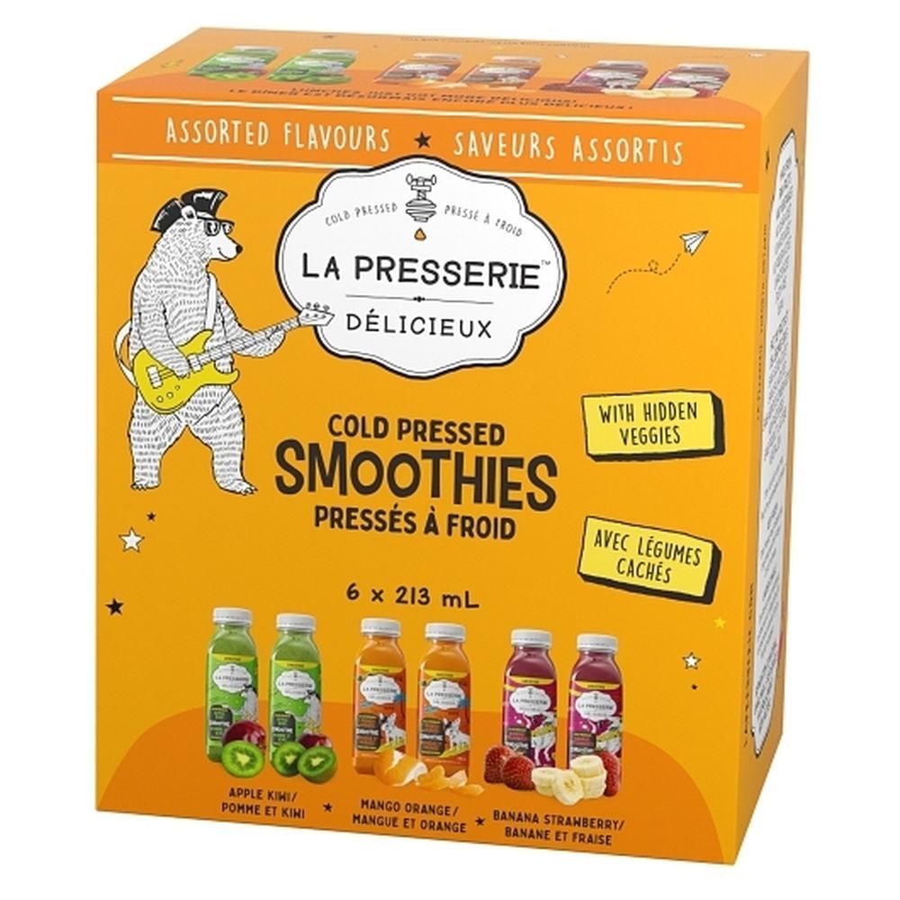 La Presserie Smoothie - Variety Pack, 213 Ml -- 12 Per Case